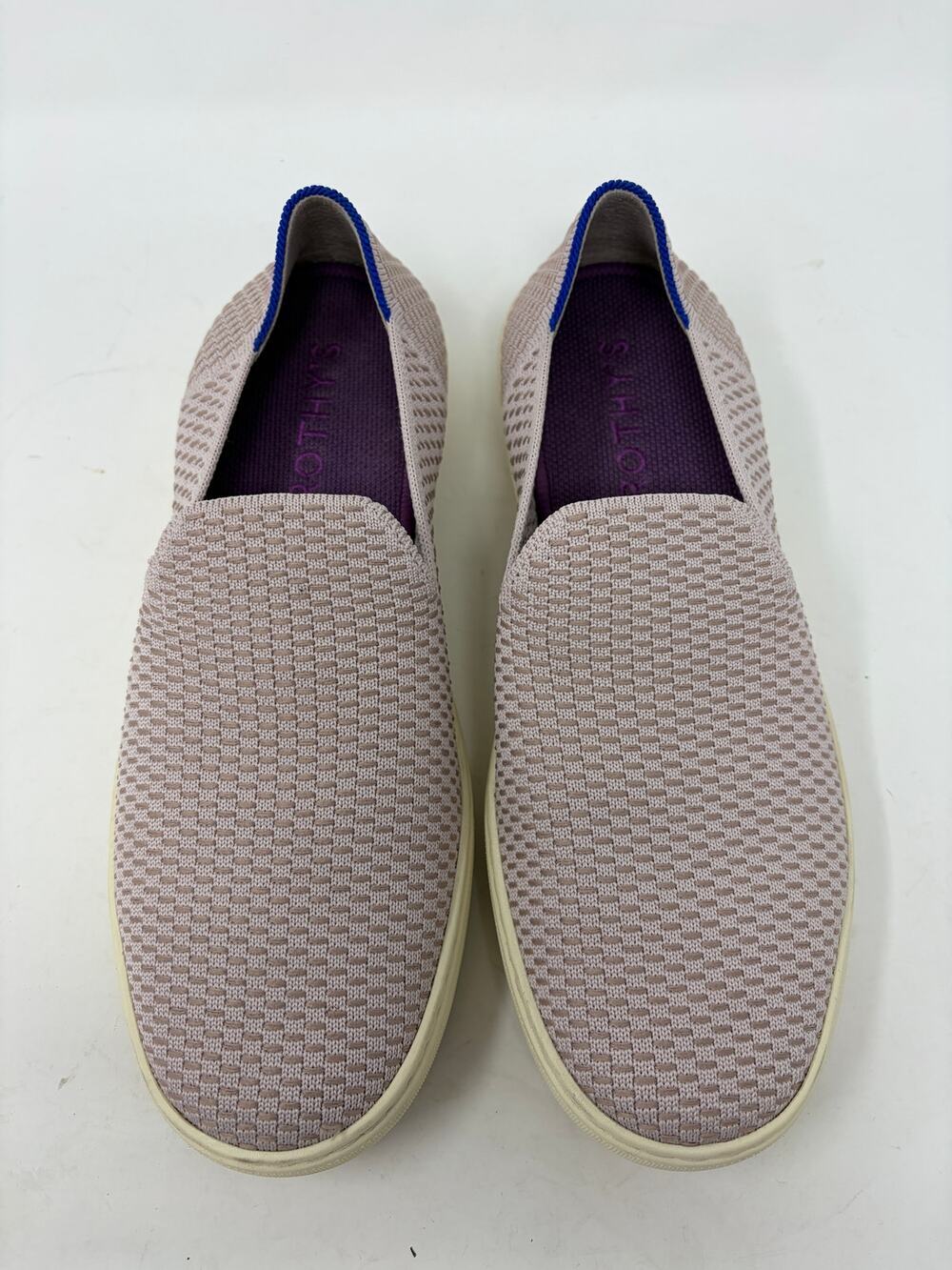 Rothys women's The Original Slip-On Sneakers 9 loafers flats purple woven lilac